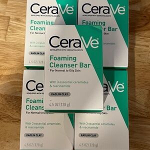 CeraVe Foaming Cleanser Bar for Normal to Oily Skin - 5 bars